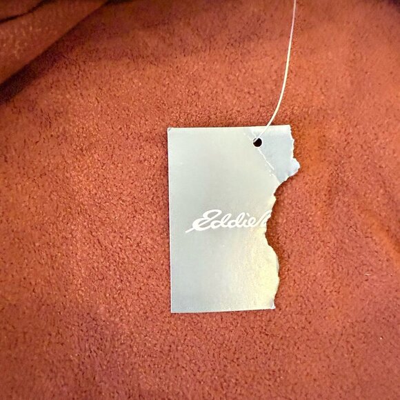 Eddie Bauer Fleece 1/4 Zip Pullover Sweater Mens TXL Rust Brown - Picture 4 of 6